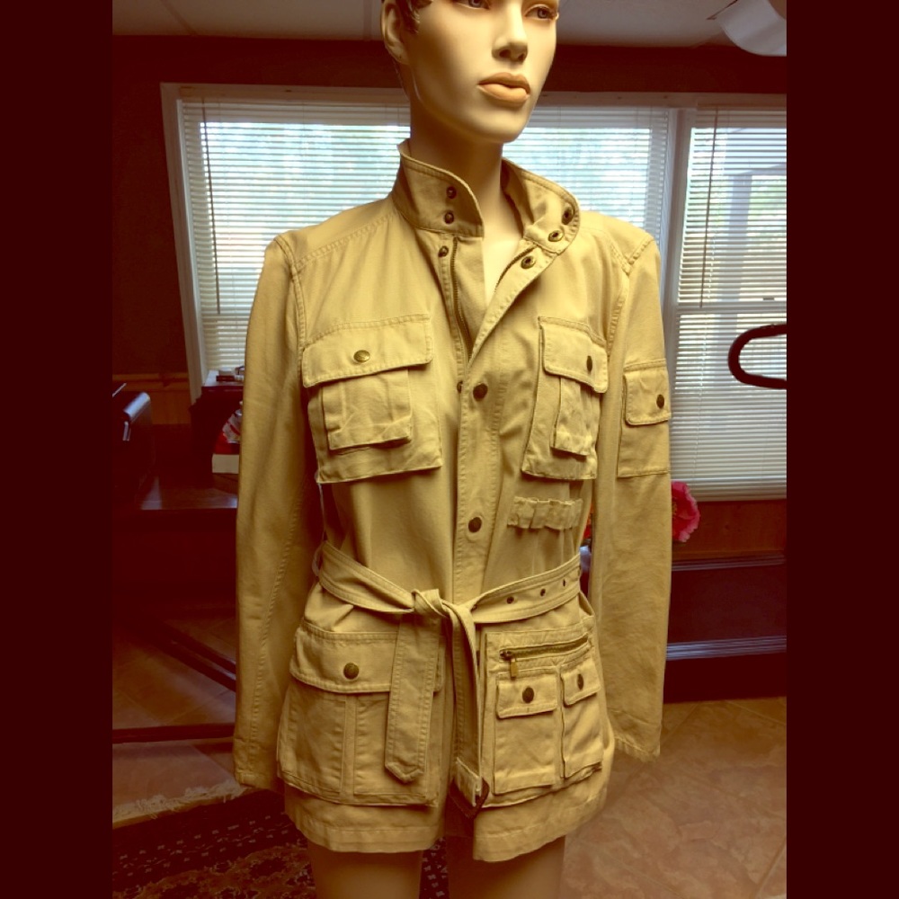 Ralph Lauren tan safari jacket medium